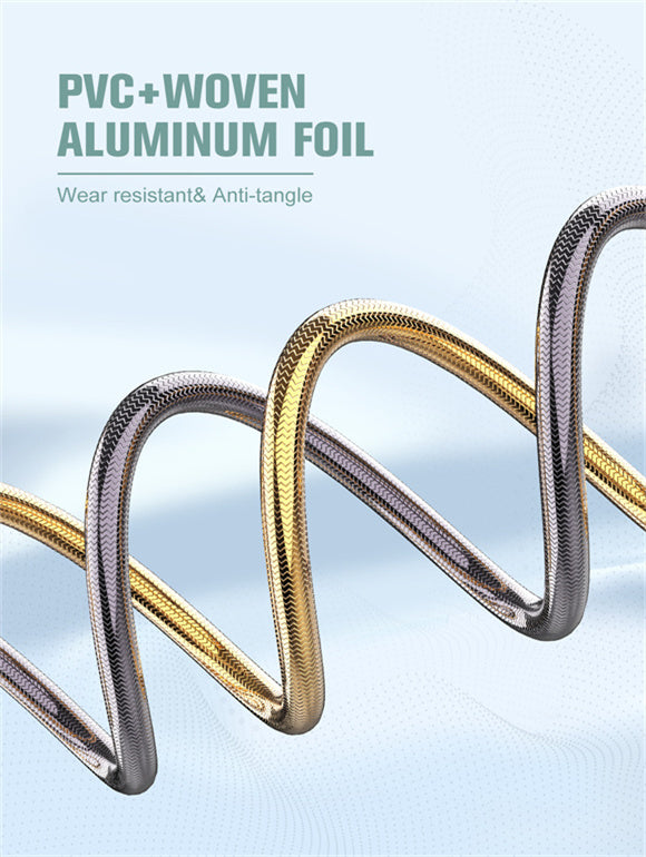 30W Woven Aluminum Foil USB3.0 Data Cable LS651 LIGHTNING 30W Woven Aluminum Foil USB3.0 Data Cable LS651 LIGHTNING